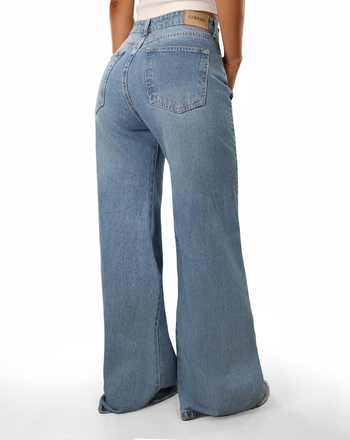 Jean Wide Leg - Rígido Tiro Alto Ref: 25688