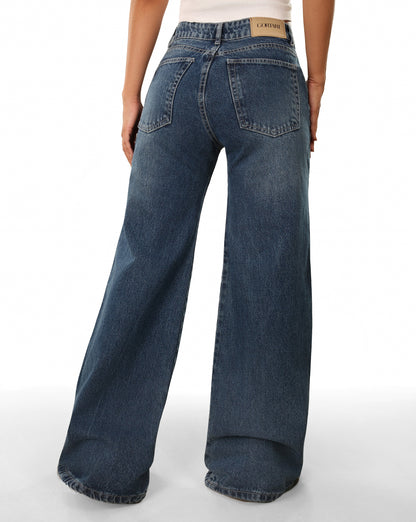 Jean Wide Leg - Rígido Tiro Alto Ref: 25587